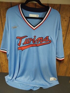 Nike Light Blue Cooperstown Collection Patch Jersey